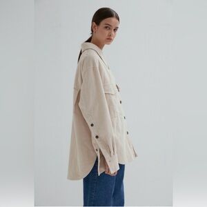 AEER Shirts Outer Corduroy Light Beige